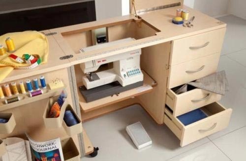 Muebles para máquinas de coser, una forma cómoda de trabajar