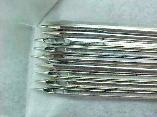Las agujas de la máquina de coser